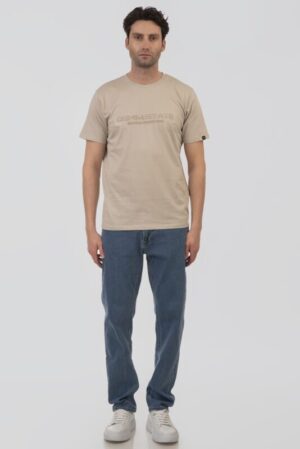 T shirt με 3D τύπωμα TS 9018 Beige (2)