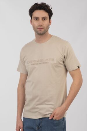T shirt με 3D τύπωμα TS 9018 Beige (3)