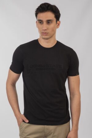 T shirt με 3D τύπωμα TS 9018 Black