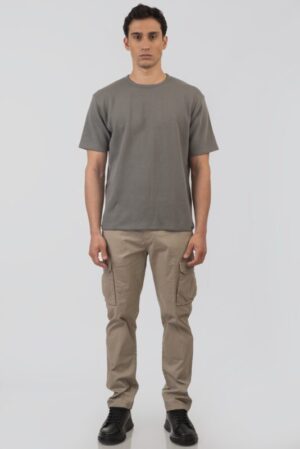 T shirt με ανάγλυφη πλέξη TS 9040 Sage Green