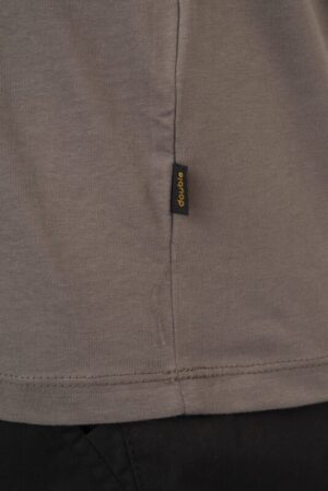 T shirt με λαιμό henley και raw cuts Ts 9052 Smoke