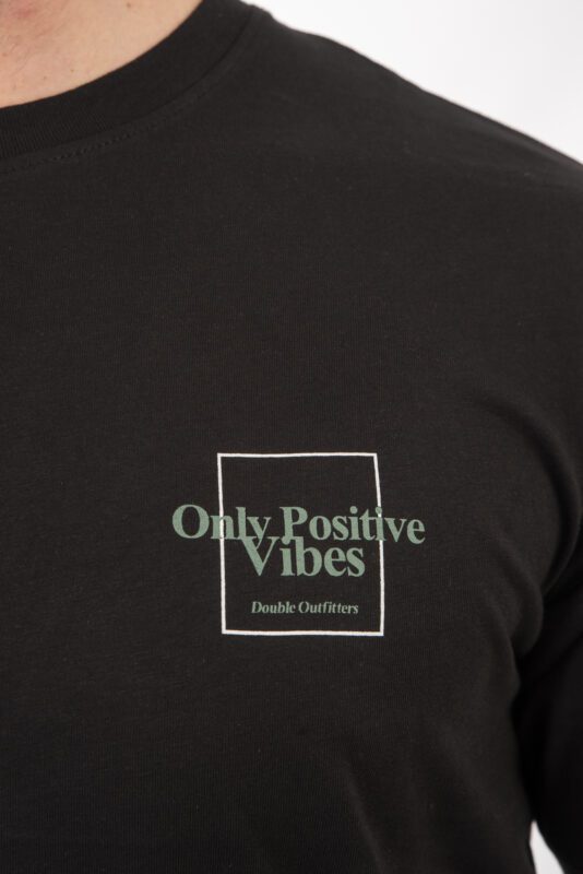 T shirt με τύπωμα στο στήθος Ts 9058 Black (2)