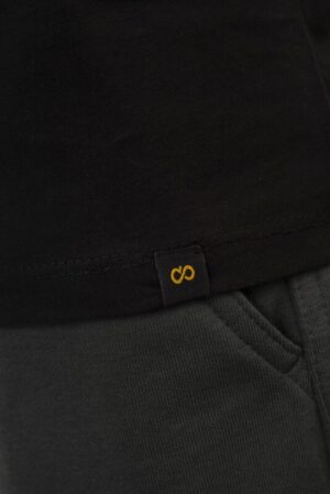 T shirt με τύπωμα στο στήθος Ts 9058 Black
