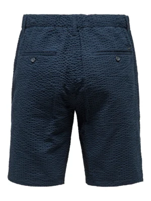 onlysons onsleolife0009seersuckershortsnoos blue