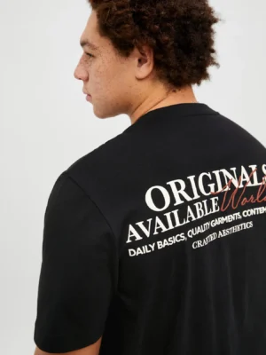 t shirt με στάμπα πίσω 12278557 Black (4)