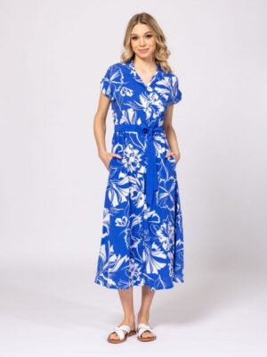 Γυναικείο Floral φόρεμα VernicaT50026 L.T Blue (2)