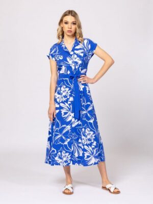 Γυναικείο Floral φόρεμα VernicaT50026 L.T Blue (4)