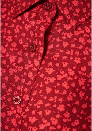 Γυναικείο loose fit floral πουκάμισο από βισκόζη FBL011 119 05 Spacy Brown