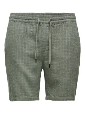 βερμούδα λινή 222031850 Dusty Olive