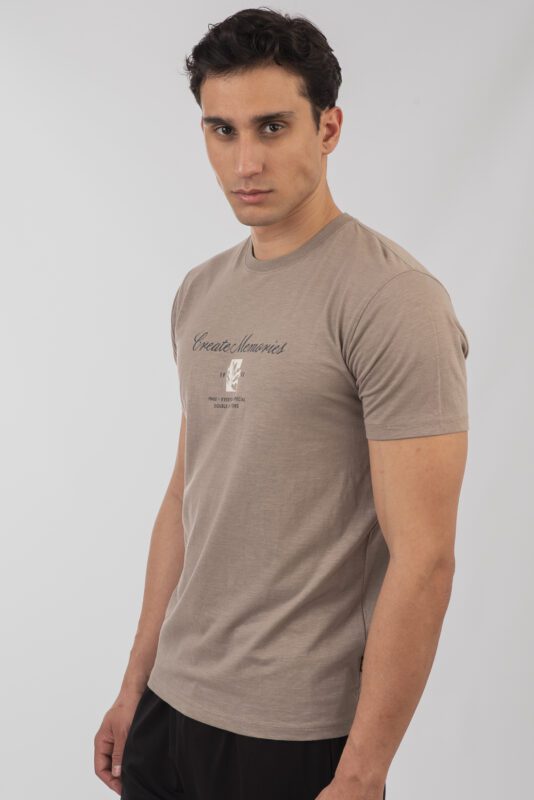 T shirt Flame με τύπωμα TS 9057 Digital Grey (3)