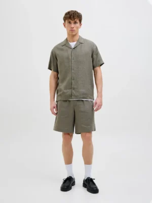 λινό loose fit πουκάμισο 12277240 Tea Leaf