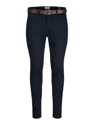 Chinos Παντελόνι με ζώνη 12279249 D.K Navy