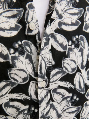 Floral πουκάμισο 12271089 Black (3)