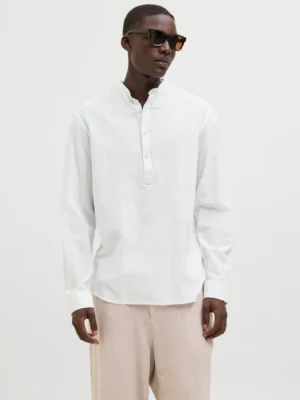 Πουκάμισο Μάο 12269326 White