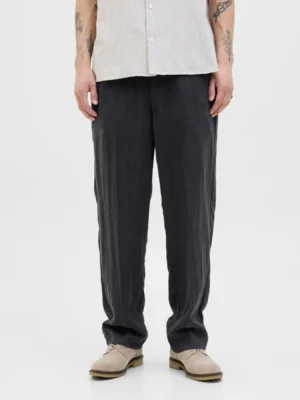 παντελόνι chino με λάστιχο στη μέση 12277641 Black (3)