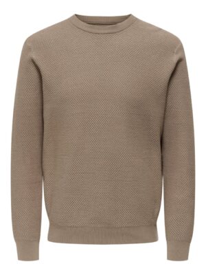 ONSMORGAN REG 12 STRUCTURE CREW KNIT
