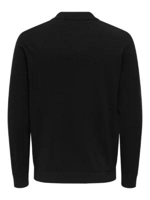 πλεκτό με γιακά 22033758 Black (2)