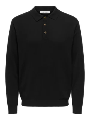 πλεκτό με γιακά 22033758 Black