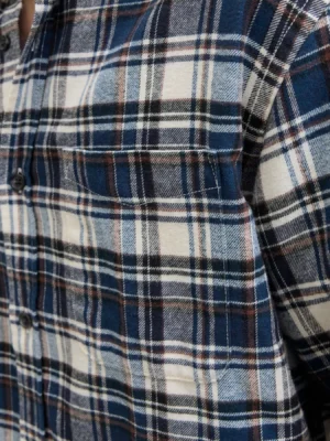 πουκάμισο κάρο 12280826 Navy Blazer (4)