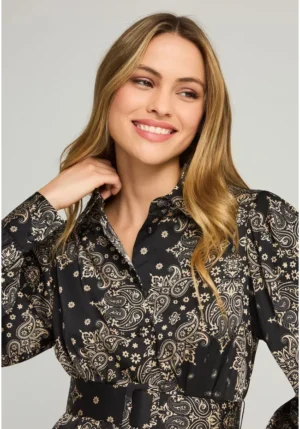 All over printed φόρεμα FBL012 127 13 Black (3)