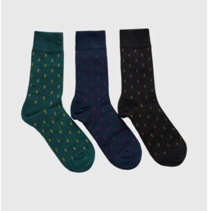 Ανδρικές Κάλτσες 3 pack FBM012 066 10 Black GreenNavy
