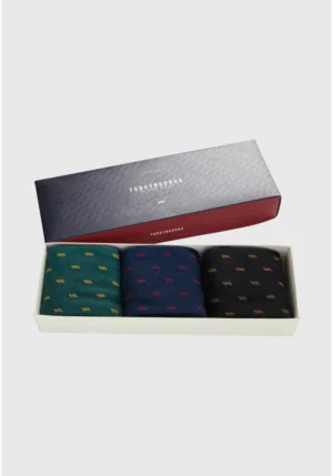 Ανδρικές Κάλτσες 3 pack FBM012 066 10 Black GreenNavy