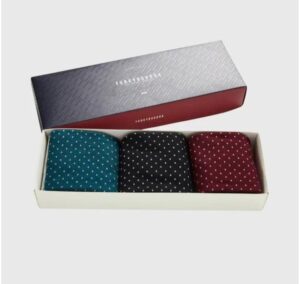Ανδρικές Κάλτσες 3 pack FBM012 067 10 BlackEmeraldΒurgundy