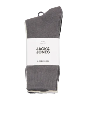 Ανδρικές κάλτσες 5 Pack 12279509 BlackD.K GreyL.T GreyButtercream (2)