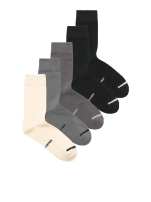 Ανδρικές κάλτσες 5 Pack 12279509 BlackD.K GreyL.T GreyButtercream