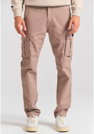 Ανδρικό comfort cargo παντελόνι FBM012 002 02 L.T Cigar