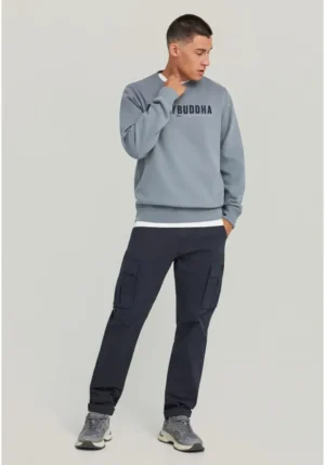 Ανδρικό comfort cargo παντελόνι FBM012 002 02 Navy (2)