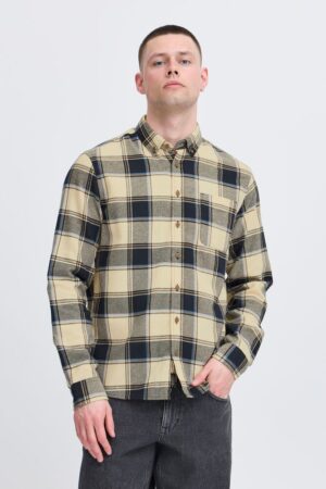 Ανδρικό καρό flannel πουκάμισο 20718540194011 Blue