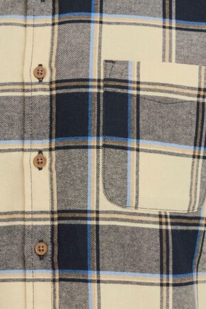 Ανδρικό καρό flannel πουκάμισο 20718540194011 Blue (4)