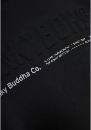 Ανδρικό φούτερ λαιμόκοψη με τυπωμένο logo FBM012 008 06 Black (2)