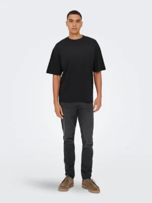 box fit t shirt 22031940 Black (2)