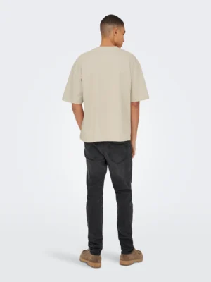 box fit t shirt 22031940 Silver Lining (2)