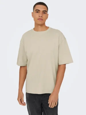 box fit t shirt 22031940 Silver Lining (3)
