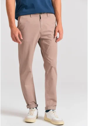 Chino Παντελόνι Comfort Stretch FBM012 001 02 L.T Cigar (4)