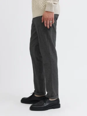 chinos παντελόνι με ανάγλυφη πλέξη 12272265 Grey Mel (3)