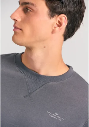 Essential Φούτερ με στρογγυλό λαιμό FBM012 003 06 D.K Grey (4)