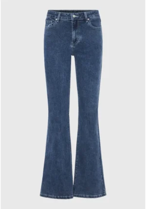 Γυναικείο flared jean παντελόνι FBL012 169 02 M.D Blue