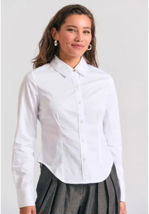 Γυναικείο πουκάμισο από βαμβάκι FBL012 105 05 White