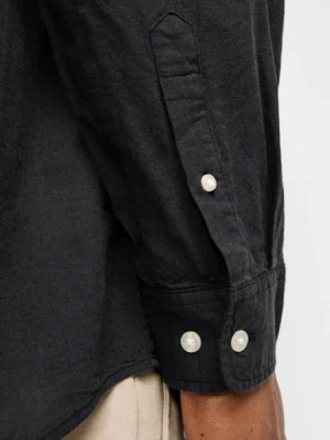 λινό πουκάμισο 12269089 Black (4)