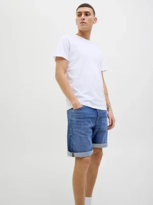 Regular fit jean βερμούδα 12269612 Navy (4)