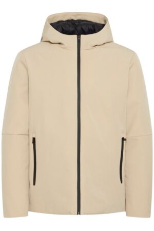 Softshell μπουφάν με ελαφριά επένδυση και κουκούλα 20718649161105 Plaza Taupe