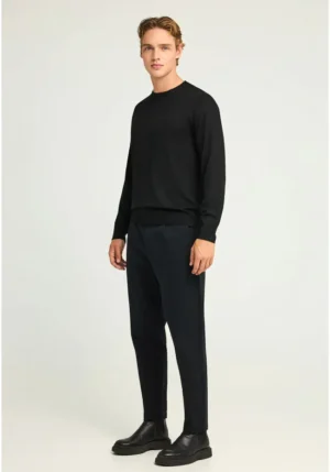 Ανδρικό comfort chino παντελόνι FBM012 004 02 Black (2)