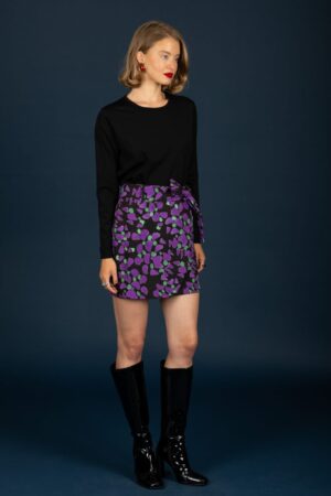 εμπριμέ mini φούστα 130 41114 Purple (4)