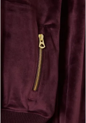 Γυναικείο βελουτέ φούτερ FBL012 101 06 Merlot (2)
