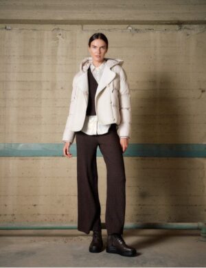 Γυναικείο κοντό μπουφάν 54 101 044 Beige (4)