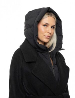 Γυναικείο μακρύ μπουφάν 54 101 047 Black (3)